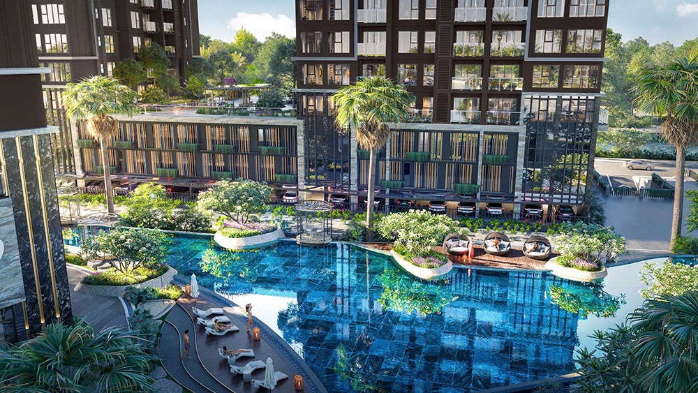 Phối cảnh tiện ích cảnh quan The Privé