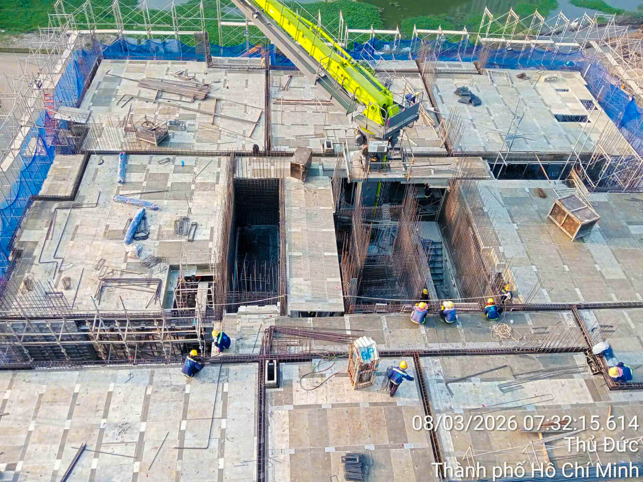 Thi công các tháp The Privé tháng 3 năm 2026