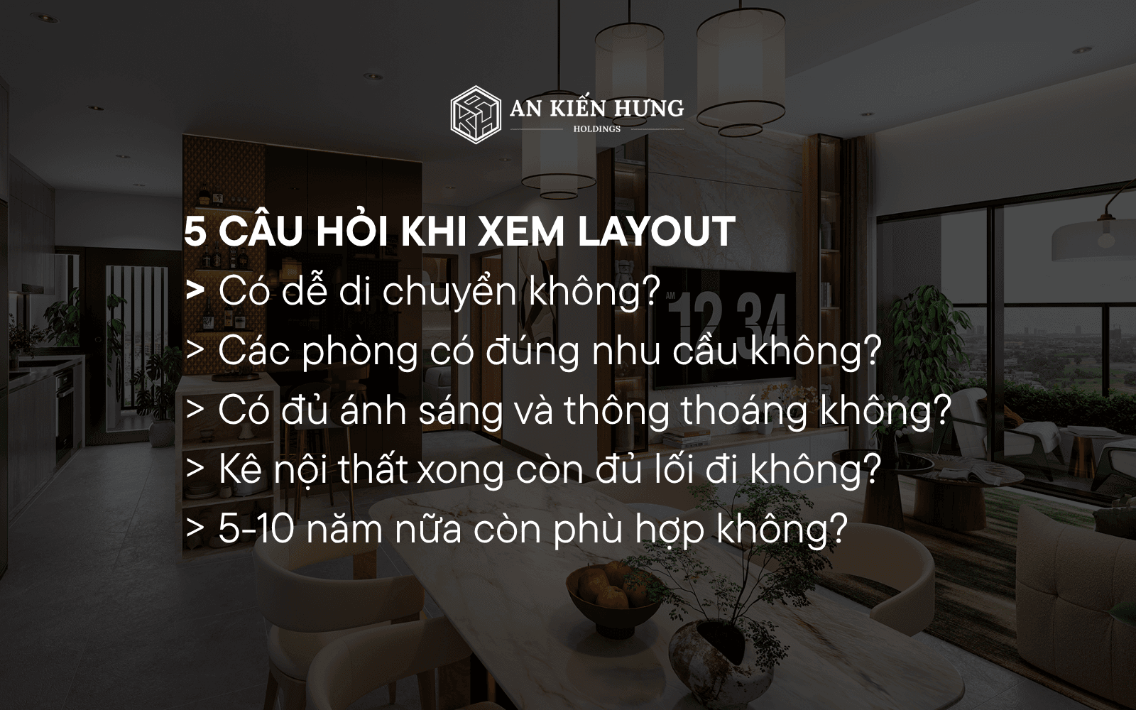 5 tiêu chí kiểm tra layout căn hộ trước khi mua