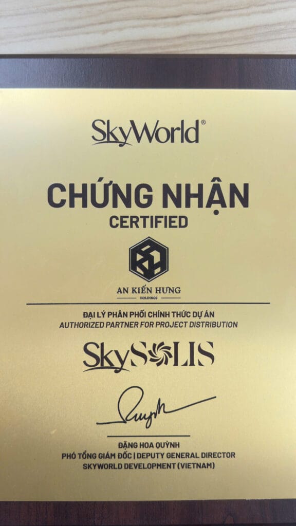 An Kiến Hưng là Đại lý phân phối chính thức SkySOLIS