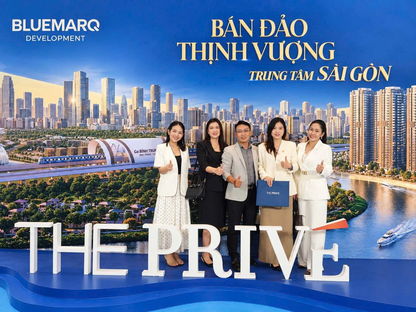 Đội ngũ An Kiến Hưng tại sự kiện The Privé