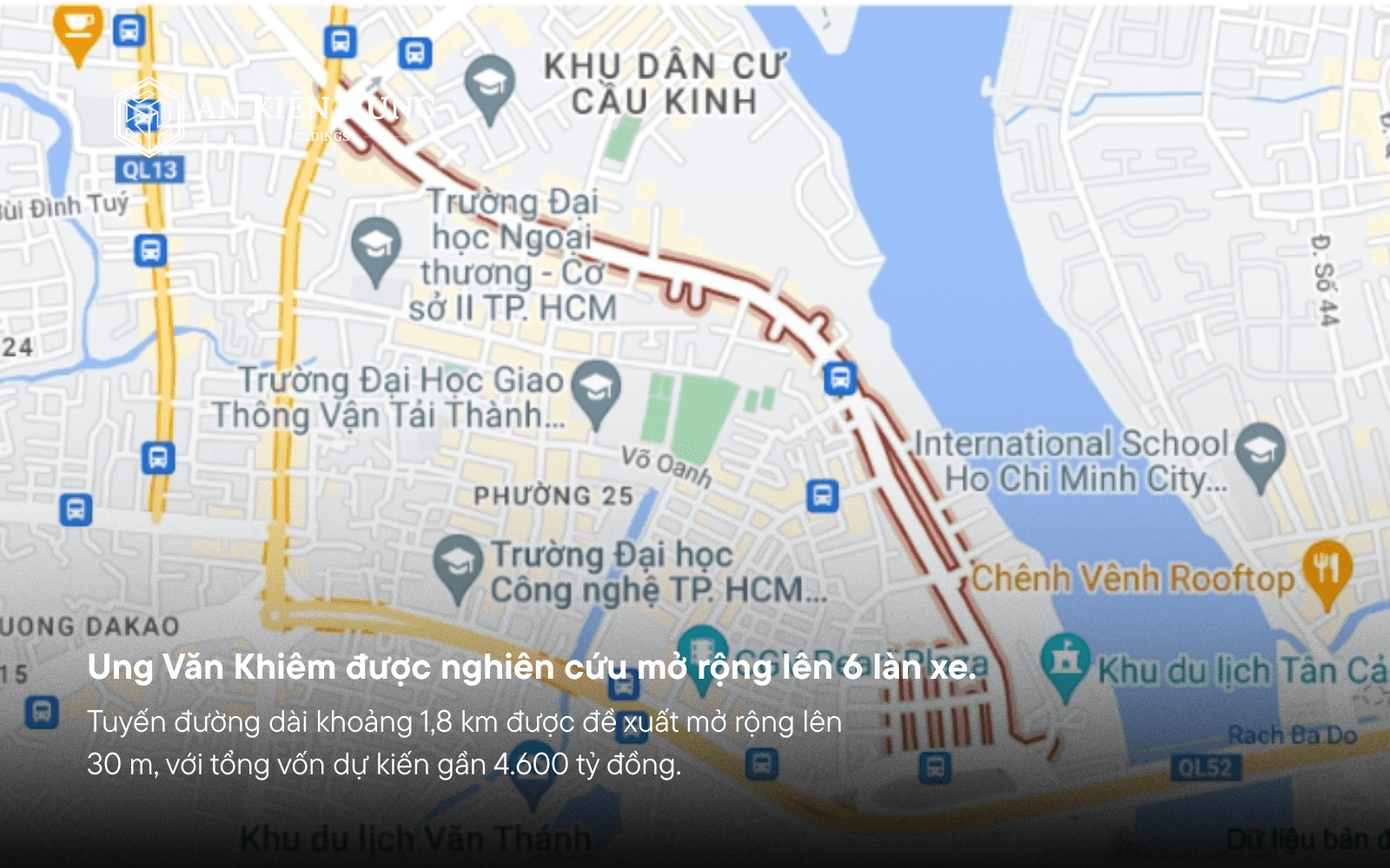 Đường Ung Văn Khiêm TP.HCM được nghiên cứu mở rộng 6 làn