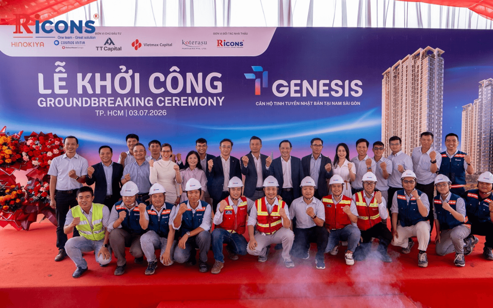 Lễ khởi công của Ricons tại TT Genesis