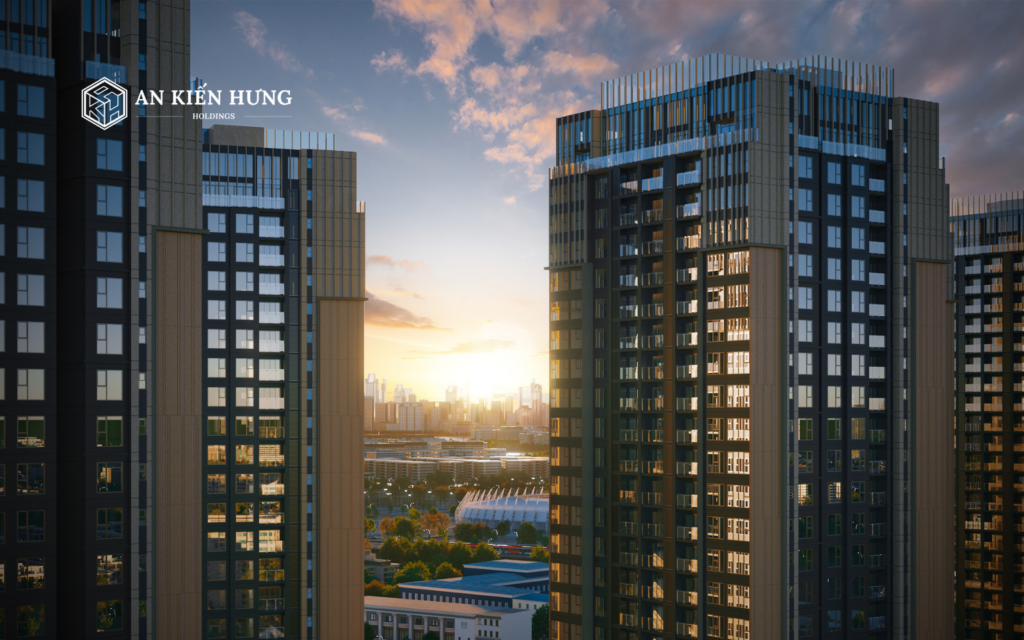 Góc nhìn tầm cao phối cảnh dự án The Privé