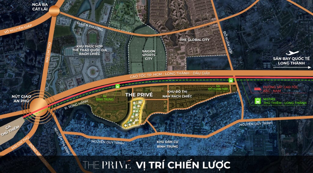 The Prive - Vi tri chien luoc tại Nam Rạch Chiếc