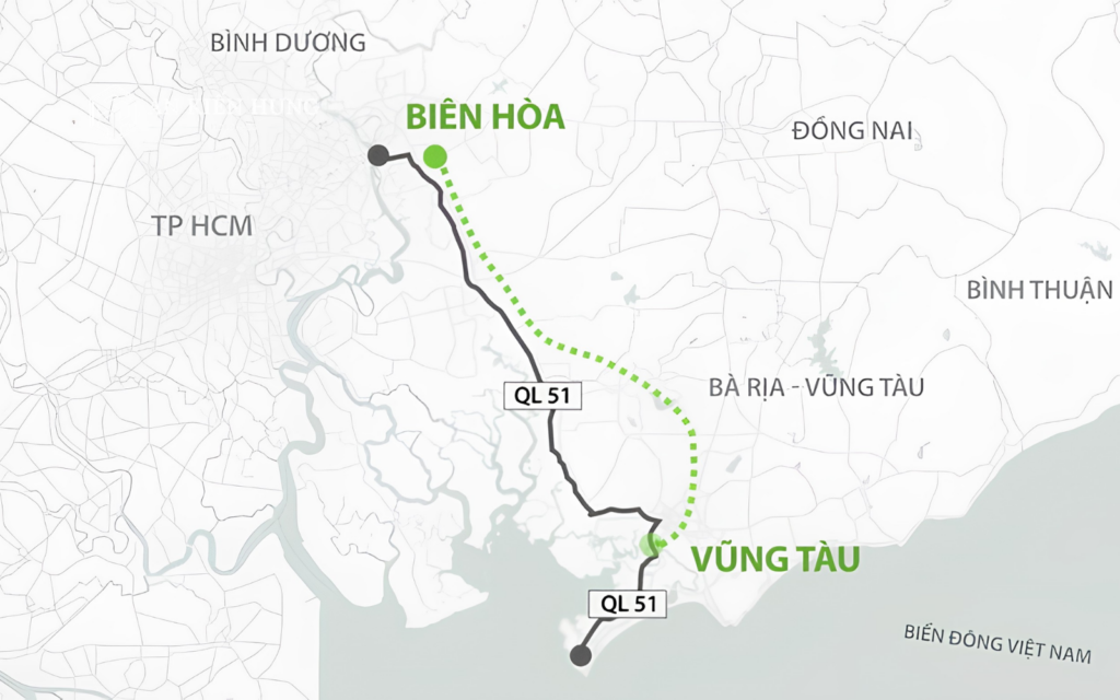 Tuyến cao tốc Biên Hòa - Vũng Tàu tăng cường kết nối đến khu vực ven biển