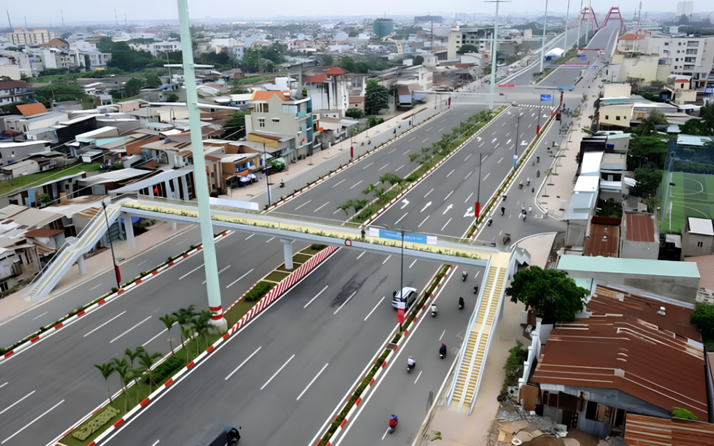 Tuyến đường Phạm Văn Đồng tại TP.HCM với dòng phương tiện lưu thông thực tế